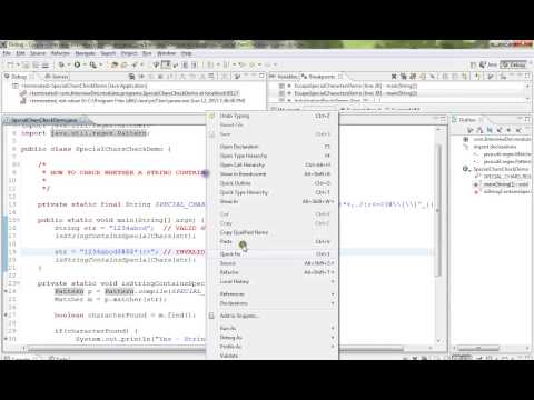 TAMIL HOW TO CHECK WHETHER A STRING CONTAINS SPECIAL CHARACTERS IN JAVA