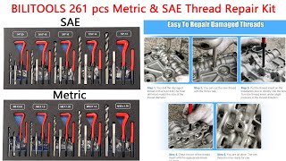 261-Piece Helicoil Thread Repair Kit