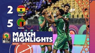 AFCON Futsal 2024 | Ghana 2-5 Zambia | Matchday 1