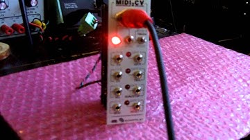 Hexinverter Midi2CV in Eurorack Synthesizer Format Unit A