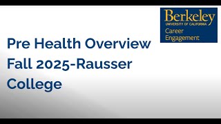 Fall '25 RCNR Health Careers Info Session
