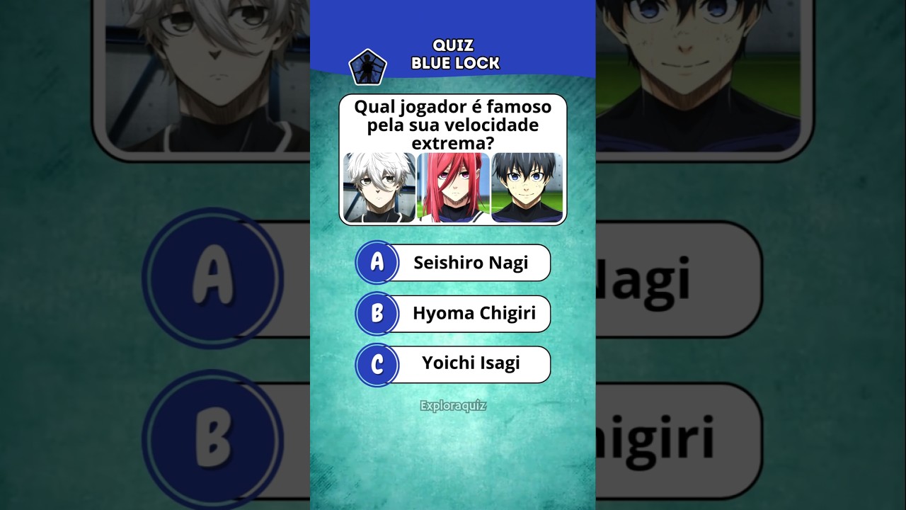 Você Sabe Tudo de Blue Lock? Quiz de Blue Lock: 