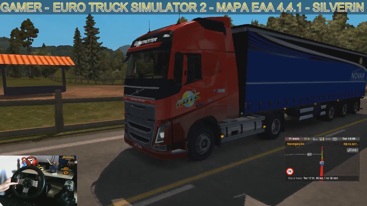 Euro Truck Simulator 2 Mapa EAA 4.4.1 Volvo Traiçoeiro