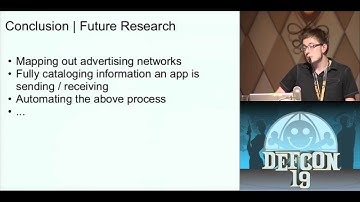 DEF CON 19 Hacking Conference Presentation By   Eric Fulton   Cellular Privacy A Forensic Analysis of Android Network Traffic   Video clip3