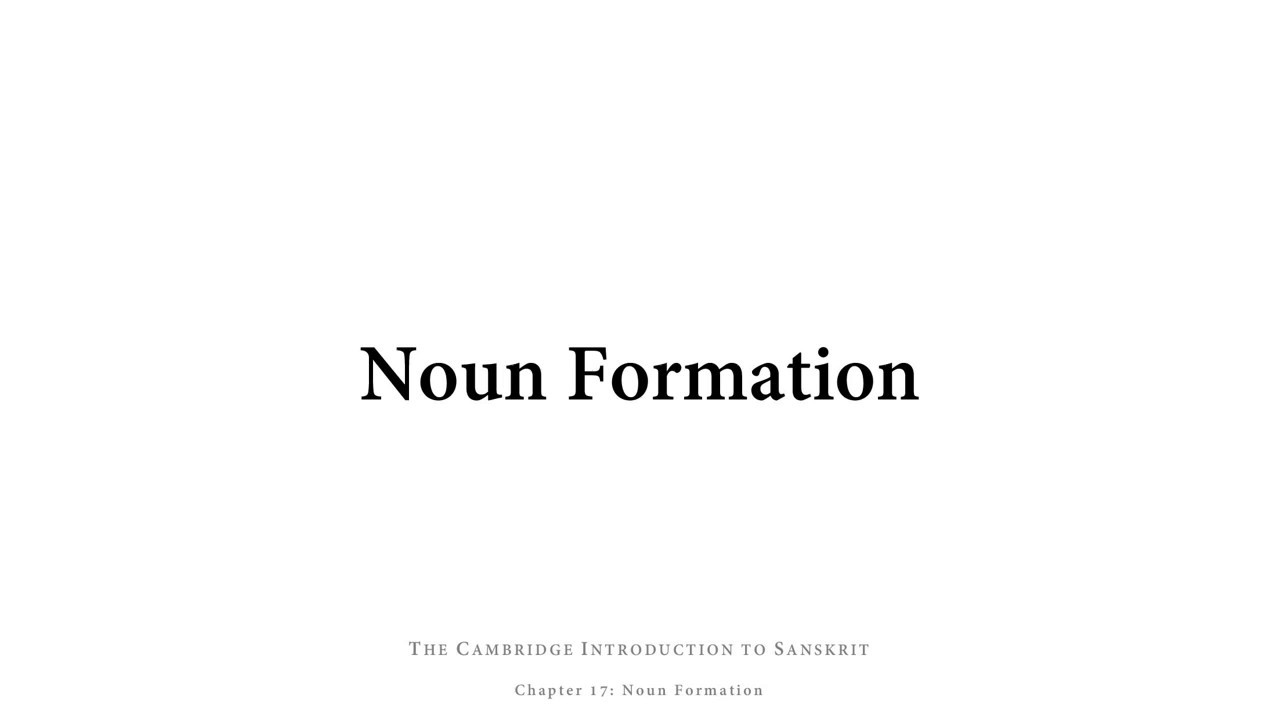 Chapter 17: The Cambridge Introduction to Sanskrit
