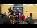 Bumblebee and Optimus Prime at Universal Studios Hollywood