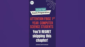 FBISE 1st Year Computer Science: The Easy Explanation!