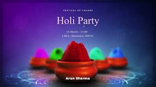 Happy Holi | Holi Party Promotional Video | Festival of Colors | Motion Graphics screenshot 2