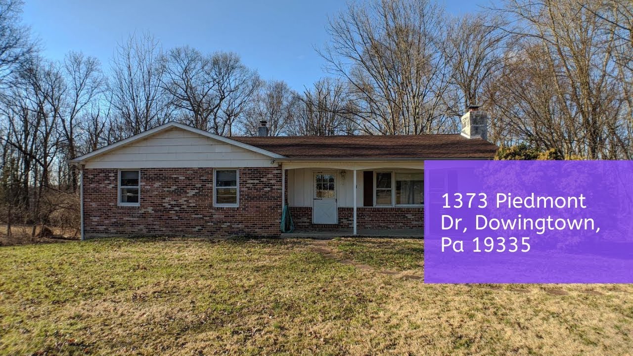 Homes For Sale 1373 Piedmont Dr Downingtown, Pa 19335 YouTube