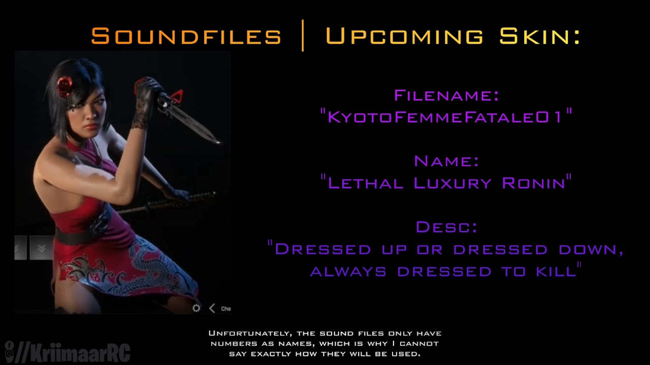 "Lethal Luxury Ronin" | Skin Soundfiles | 