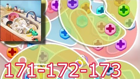 Screw Home ASMR Clean Level 171-172-173 Walkthrough Gameplay Android,iOS