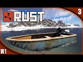 Rust W1-3 | BARCA Y A LA MAR!! | Gameplay Español