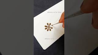 Mini Floral Design Trick for Beginners #ytshorts #beginnermethod #henna #mehndi #tricks