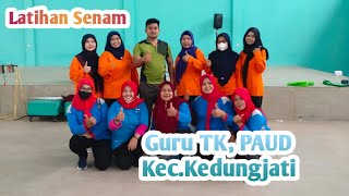 Latihan Senam Sehat Anti Narkoba bersama IGTKI dan HIMPAUDI Kec.Kedungjati