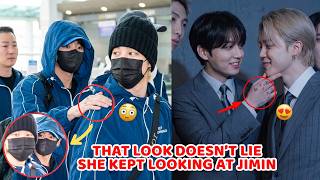 Jikook Finally Shows Their Love at the Airport 😳 Jungkook Can’t Take His Eyes Off Jimin 💜