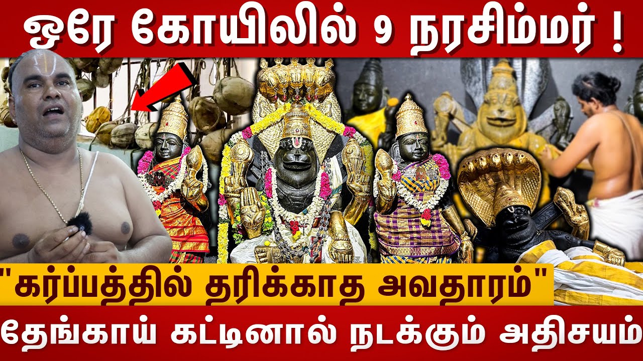 ஒரே கோயிலில் 9 நரசிம்மர் ! | Mahavatar Narsimhar | Narasimhar temple | chennai temples | kanchipuram