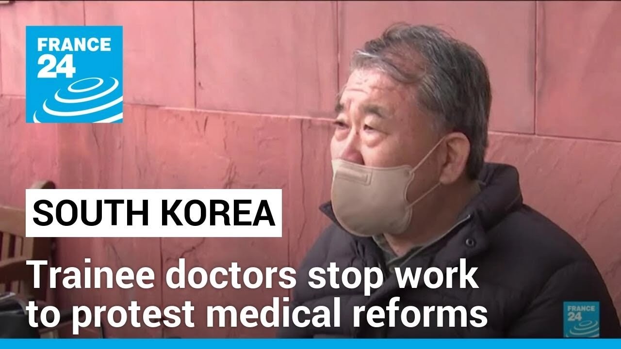South Korean trainee doctors stop work to protest medical reforms • FRANCE 24 English