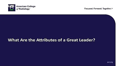 What are the attributes of a great leader?