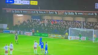 BIZARRE PENALTY TAKING INCIDENT ROCHDALE V SCUNTHORPE 2026 UK FOOTBALL MATCH