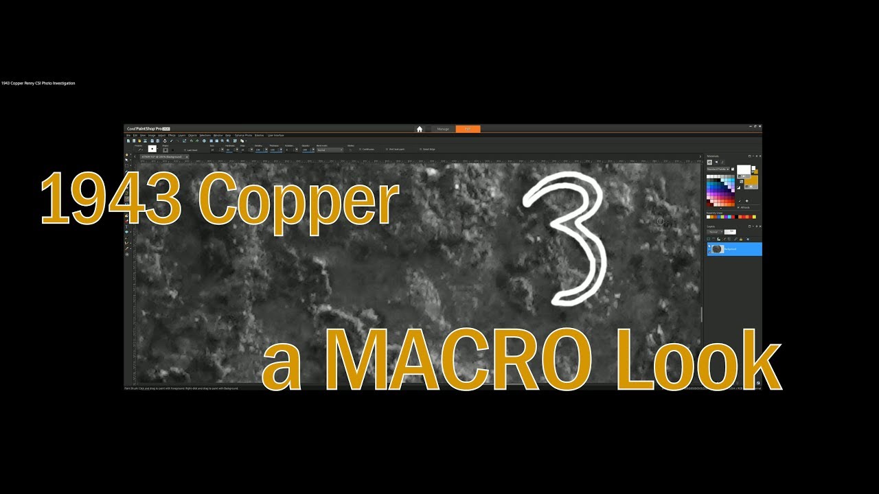 1943 Copper Penny CSI Photo Investigation