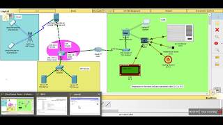 Smart Room connected to ISP having DNS server and 3G/4G Network Simulation Cisco Packet Tracer screenshot 5