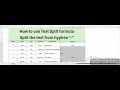 textbefore formula How to split the text from hyphen through formula #excel #excelmagictrick