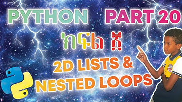 2D Lists & Nested Loops | Python Lesson 20