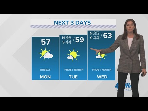 Chilly start to the week - YouTube