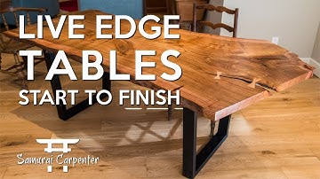 Building Live Edge Tables! Start To Finish