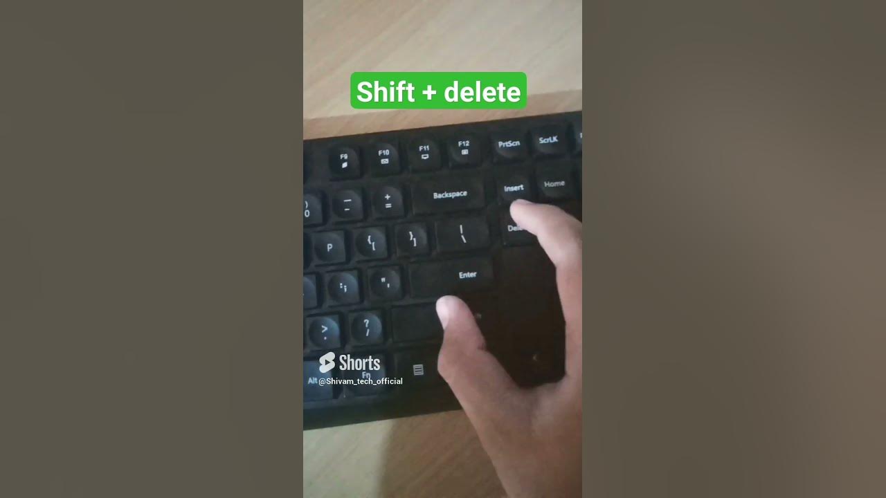 permanent-delete-shortcut-key-laptop-computer-youtube