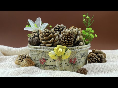 💰Ideas para vender o regalar: cubo de alitas reciclado con decoupage♻️