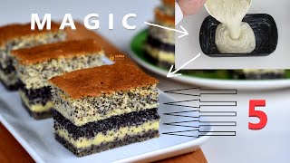New magic cake recipe 5 layers from one mixture