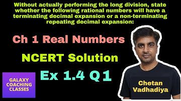 Ex 1.4, Q1 class 10 maths, Ncert Solution, Chapter 1 Real Numbers