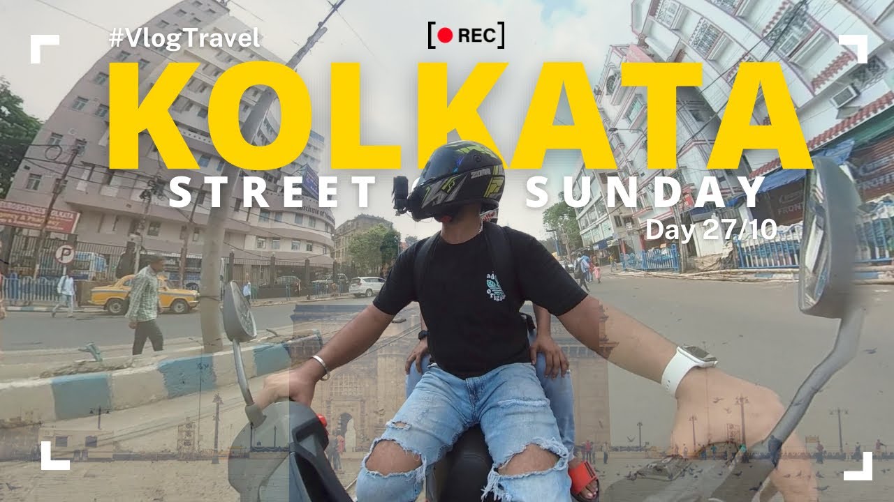 KOLKATA: Galiff Street PetMarket Sunday मैं Bike से गया घूमने, देखिए कोलकाता की ROAD.
