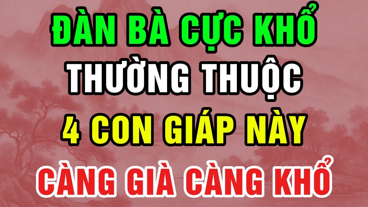 PHẬT DẠY 4 CON GIÁP PHỤ NỮ GÁNH NGHIỆP GIA ĐÌNH NẶNG NHẤT – PHẬT PHÁP GIẢI MÃ 