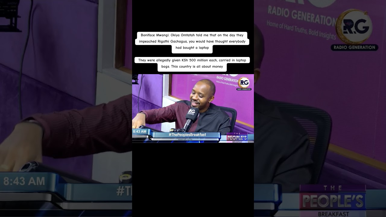 Okiya told me that the day they impeached Gachagua, you would have thought everybody bought a laptop