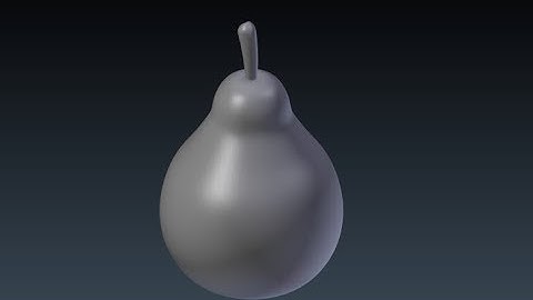 Blender: Modeling a Pear (Part 1)