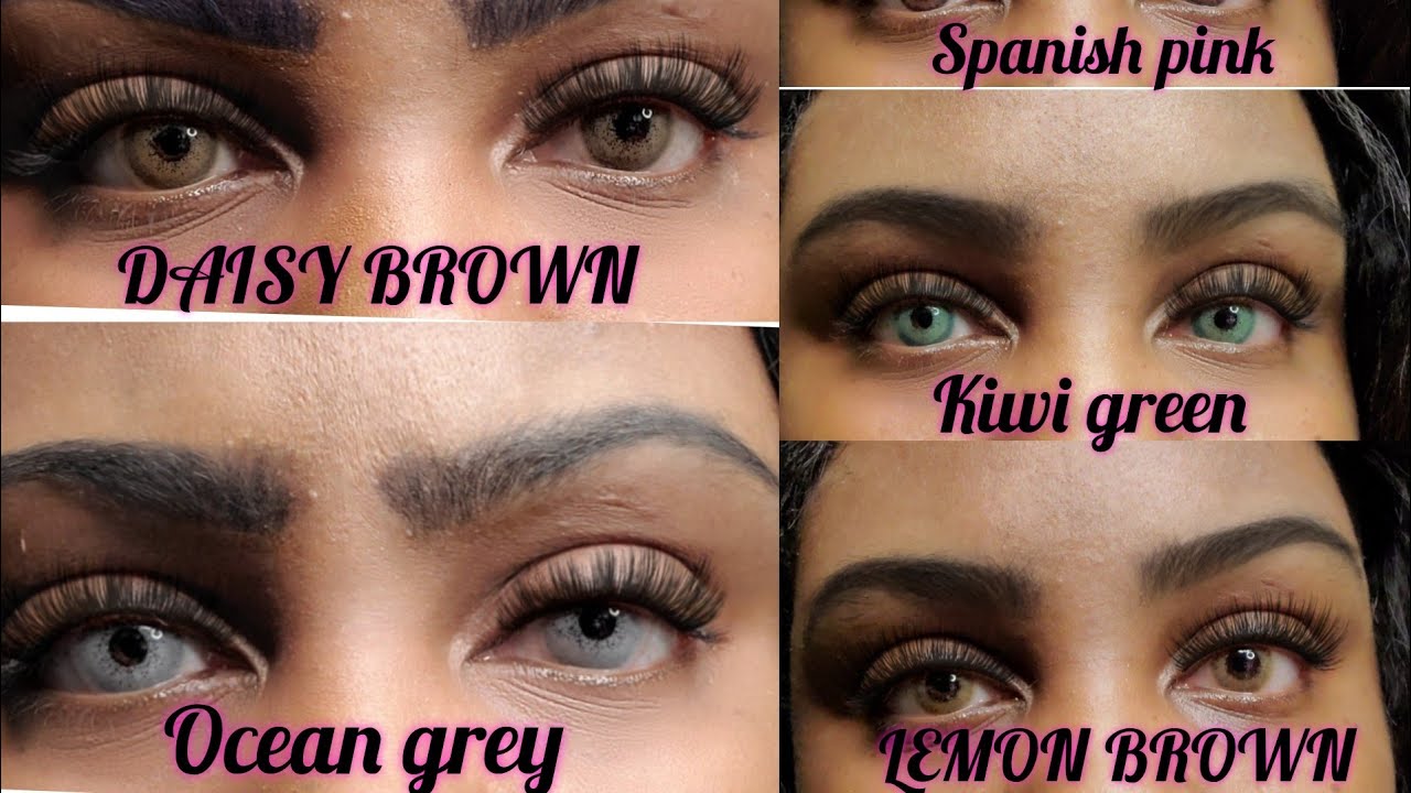 TTDEYE COLOR CONTACTS REVIEW/ SPANISH PINK , OCEAN GREY , LEMON BROWN ...