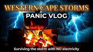 Cooking on Fire During the WORST Western Cape Storm (24-Hour Power Outage)