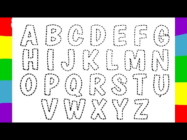 A to Z tracing and colouring| Alphabet tracing| Alphabet tracing