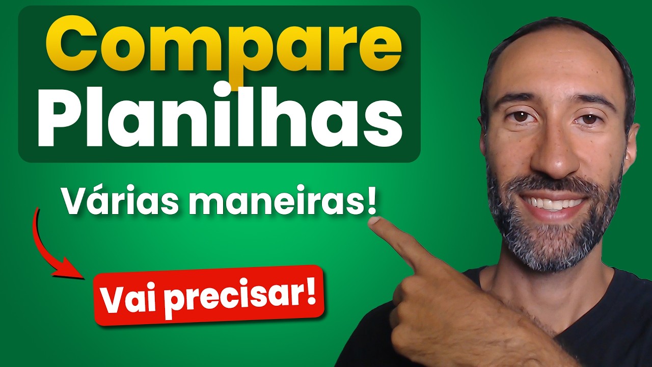 Como COMPARAR planilhas no Excel com facilidade!