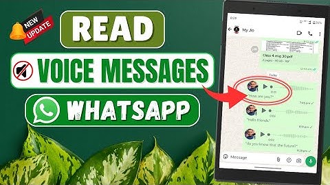 How To Read Voice Messages on WhatsApp - New Feature | Convert Audio  into Text