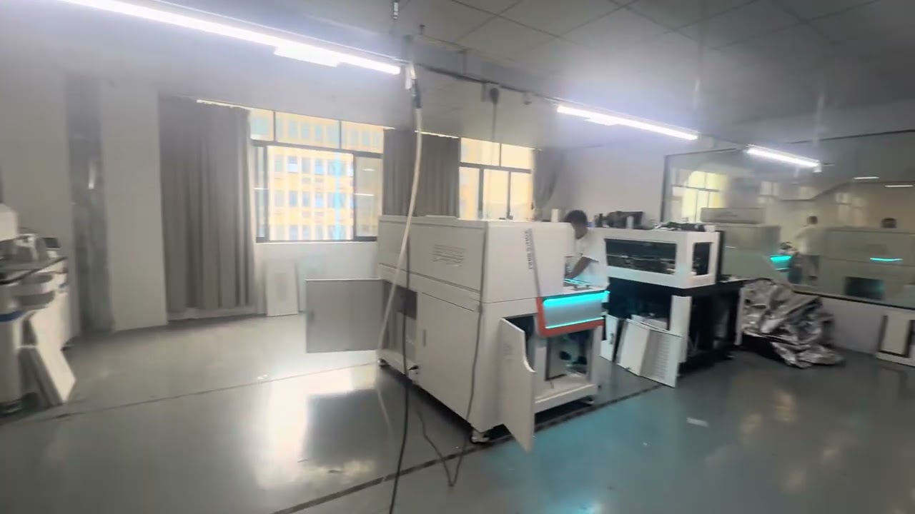 Workshop of finished automatic laser pocket welting machines of Zonke-sinli .
