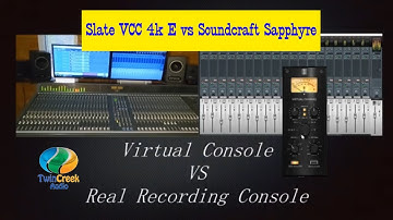 Console Emulation Plugin(Slate VCC) VS Real Mixing Console(Soundcraft Sapphyre)