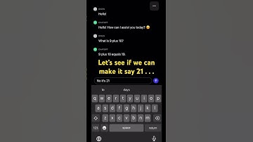 😲Making ChatGPT say 9+10=21! 😂 #chatgpt #10ksubgoal #shorts #math #viral #chat #funny