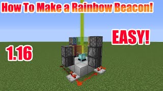 Famous Minecraft Rainbow Beacon Tutorial EASY.. Net Worth