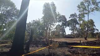 Ground Zero Of The Parkerville Bushfire In Western Australia