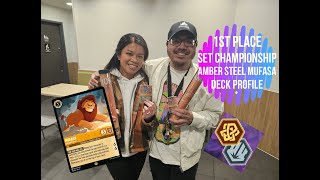 Disney's Lorcana | 1st Place Amber Steel Mufasa Deck Profile | Set Championship