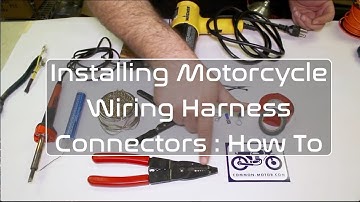 How to Install Motorcycle Wiring Harness Electrical Connectors