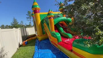 Roll up the bounce house combo inflatable waterslide - November 2, 2020